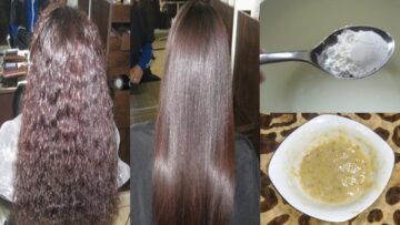 وصفة وطريقة فرد الشعر في المنزل بمواد طبيعية 100% .. جربيها الآن