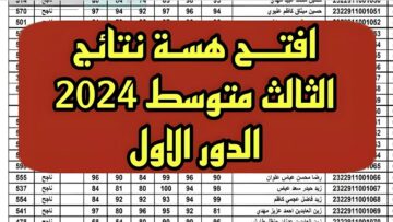 جوجل “drive “.. رابط استظهار نتائج الثالث متوسط الدور الأول 2024 عبر موقع نتائجنا وزارة التربية العراقية بالاسم الرباعي