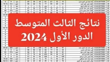 نتائج الثالث المتوسط الدور الأول 2024 في العراق عبر موقع نتائجنا