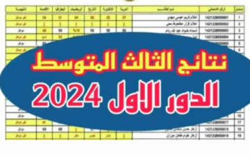 تم الرفع الآن.. رابط نتائج الثالث المتوسط بالاسم 2024 العراق عموم المحافظات عبر موقع ملازمنا