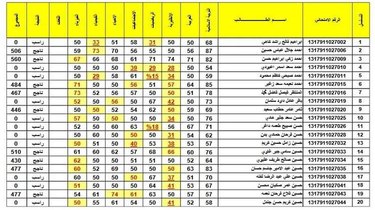 “رابط مباشر” نتائج الثالث متوسط الدور الأول 2024 العراق عبر موقع وزارة التربية epedu.gov.iq