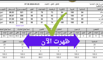 “ظهرت بالكامل” رابط نتائج الثالث متوسط 2024 الدور الاول موقع نتائجنا الوزاري بالاسم