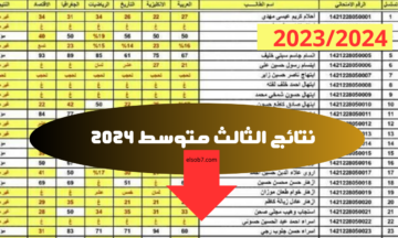 رابط شغااال.. نتائج الثالث متوسط 2024 دور اول results.mlazemna موقع نتائجنا