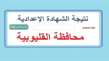 نتائج الصف الثالث الاعدادي 2024 محافظة القليوبية بالاسم ورقم الجلوس pdf مديرية التربية والتعليم