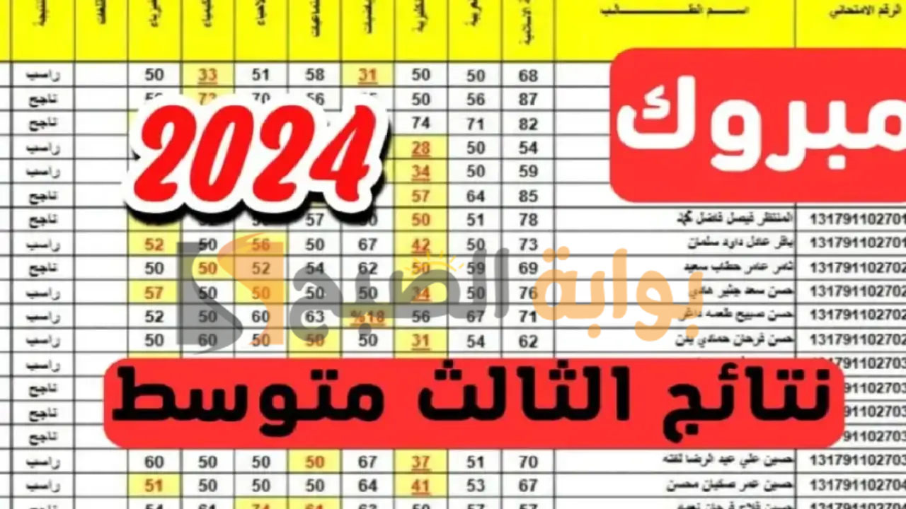 رابط الاستعلام عن نتائج الصف الثالث المتوسط العراق 2024 "جميع عموم المحافظات" 5 رابط الاستعلام عن نتائج الصف الثالث المتوسط العراق 2024 “جميع عموم المحافظات”