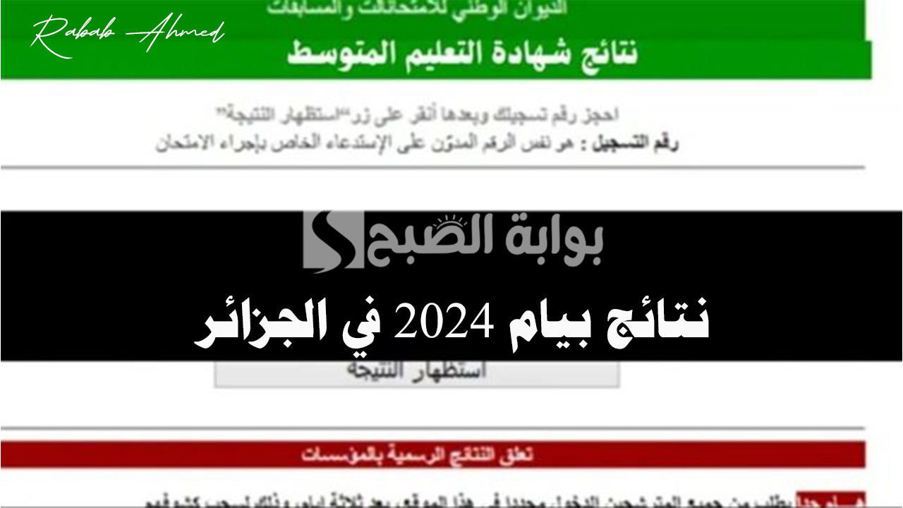 خطوات الاستعلام عن نتائج بيام 2024 في الجزائر عبر موقع الديوان الوطني bem.onec.dz
