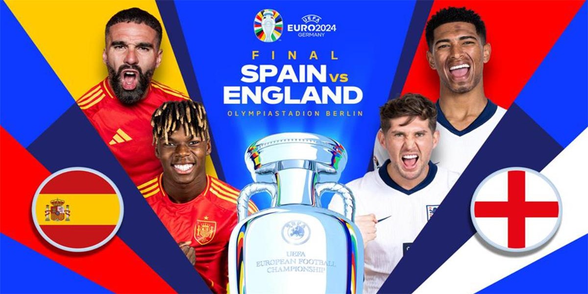 موعد مباراة اسبانيا وانجلترا في نهائي بطولة كأس اليورو والقنوات الناقله لها