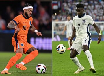 موعد مباراة إنجلترا وهولندا في نصف نهائي بطولة كأس اليورو والقنوات الناقله لها