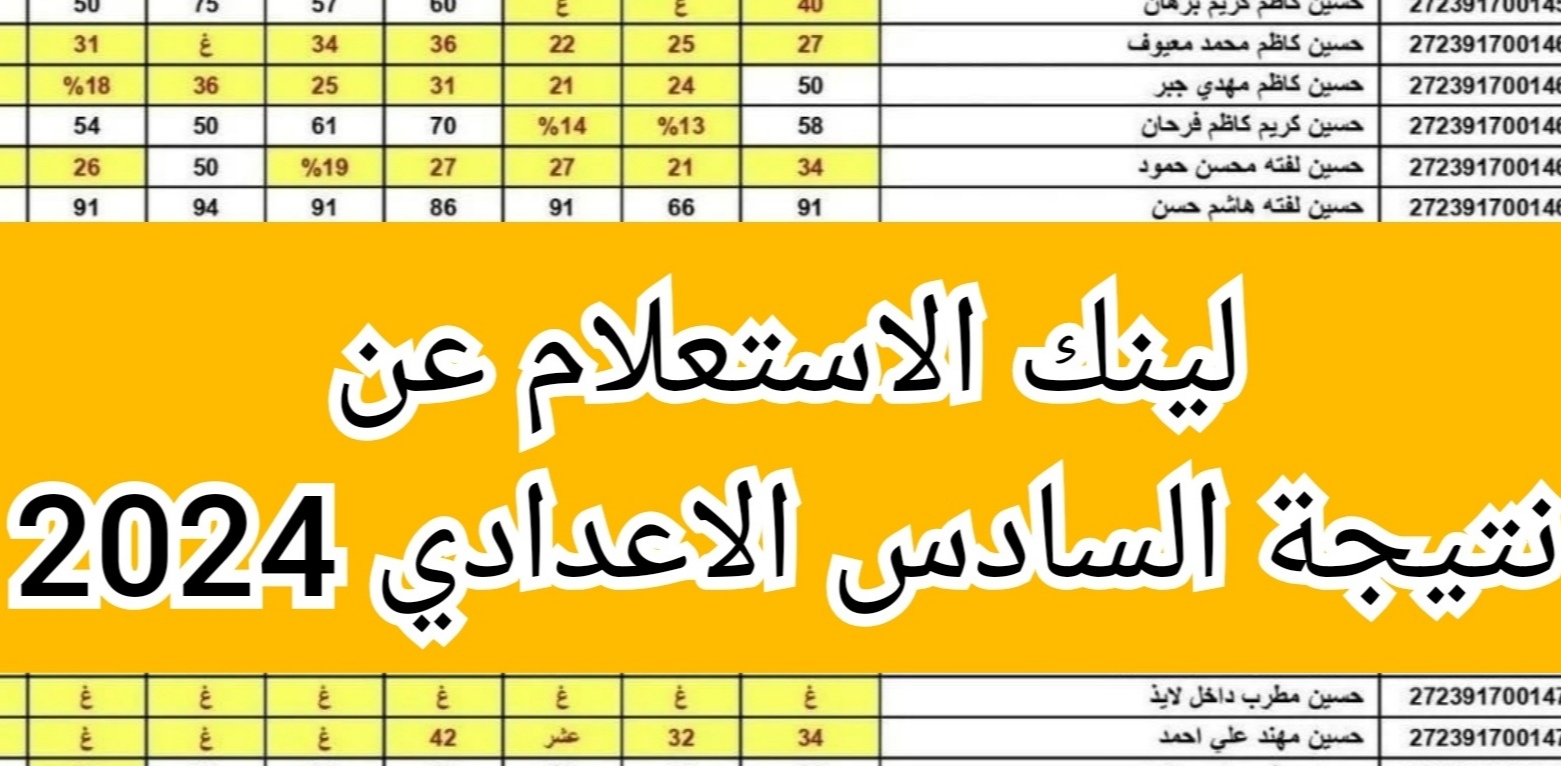 “results mlazemna” لينك الاستعلام عن نتيجة السادس الاعدادي 2024 في عموم المحافظات العراقية