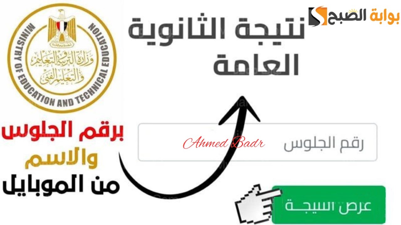 رابط نتيجة الثانوية العامة 2024 برقم الجلوس