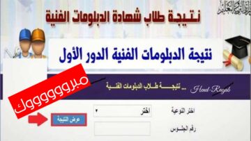 «fany.emis.gov.eg».. رابط نتيجة الدبلومات الفنية 2024 برقم الجلوس نظام 3 و 5 سنوات صناعي وزراعي وتجاري