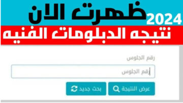 رابط نتيجة الدبلومات الفنية 2024 تجارة وصناعة وزراعة عبر موقع وزارة التربية والتعليم