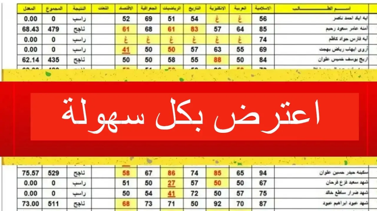 أيام الاعتراضات محدودة .. طريقة تقديم اعتراض نتائج الثالث متوسط 2024 العراق وقيمة الرسوم