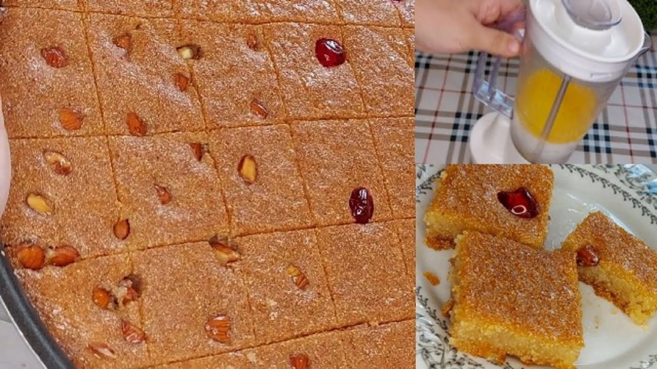 هتعمليها أحلى من الحلواني .. البسبوسة بالسميد المرملة بأسرار النجاح في تحضير الحلوى الذهبية الشهية بالمنزل