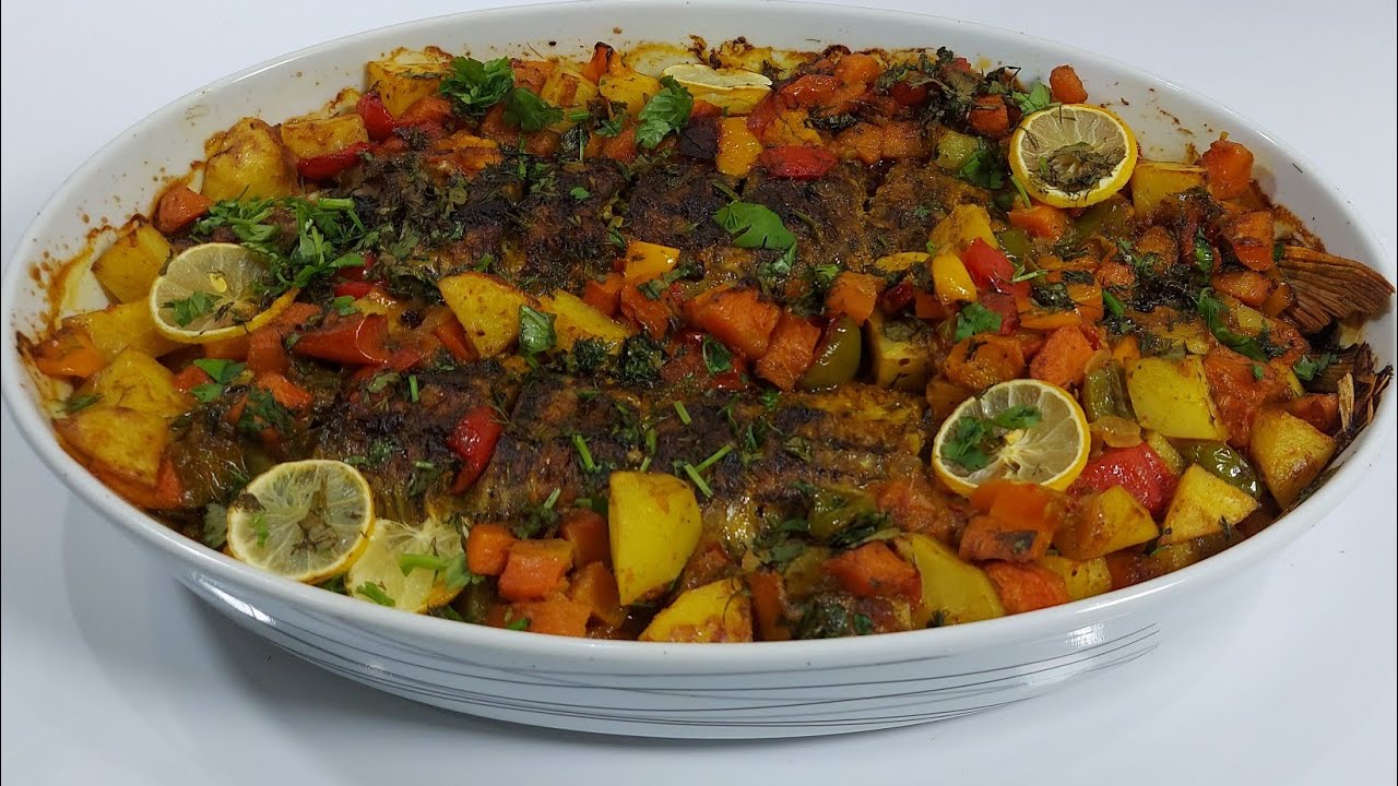 لأكل صحي ومغذي طاجن السمك مع الخضار للرجيم 5 لأكل صحي ومغذي طاجن السمك مع الخضار للرجيم