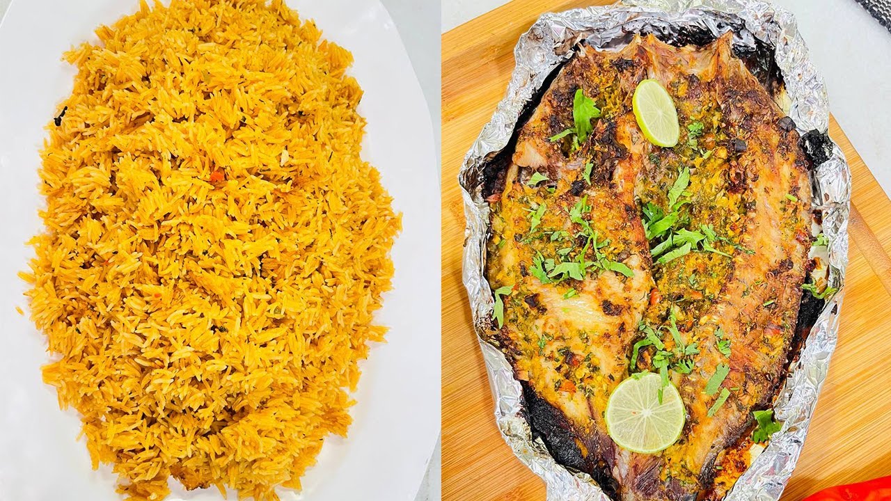ابهري ضيوفك في العزومات… طريقة تحضير السمك المشوي مع الأرز في المنزل مش هيختلف عن المطاعم