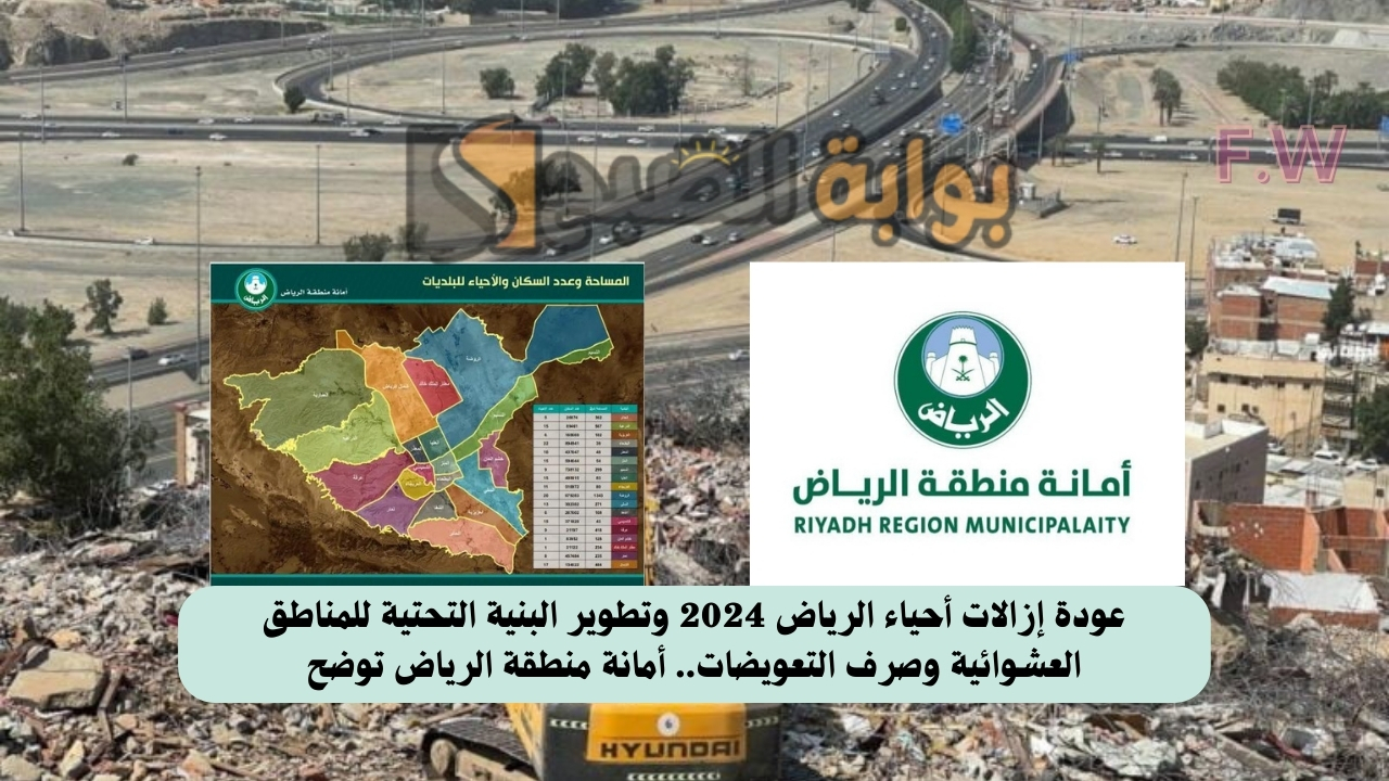 عودة إزالات أحياء الرياض 2024 وتطوير البنية التحتية للمناطق العشوائية وصرف التعويضات.. أمانة منطقة الرياض توضح
