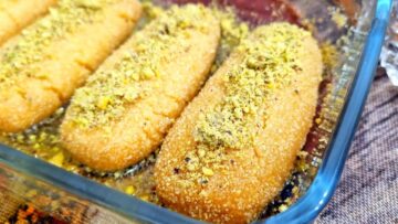 فطائر السميد التركية حلوى شهية للمناسبات والتجمعات العائلية بمذاق بيذوب في الفم