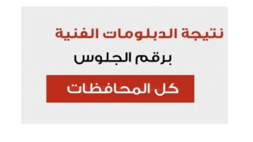 رابط سريع لجميع المحافظات.. لينك نتيجة الدبلومات الفنية 2024 بالاسم ورقم الجلوس