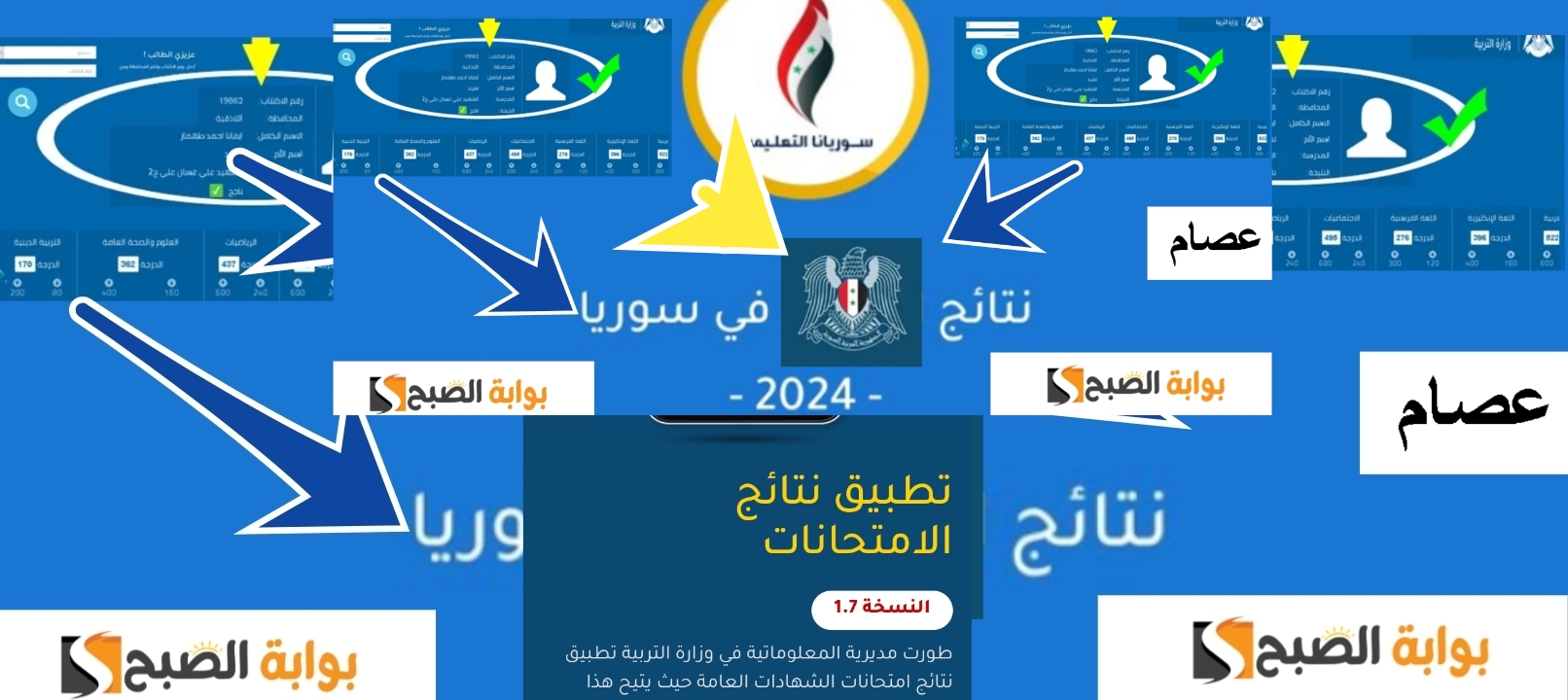 نتائج البكالوريا 2024 سوريا حسب الاسم اليوم الساعة 10 رابط مباشر وفعال
