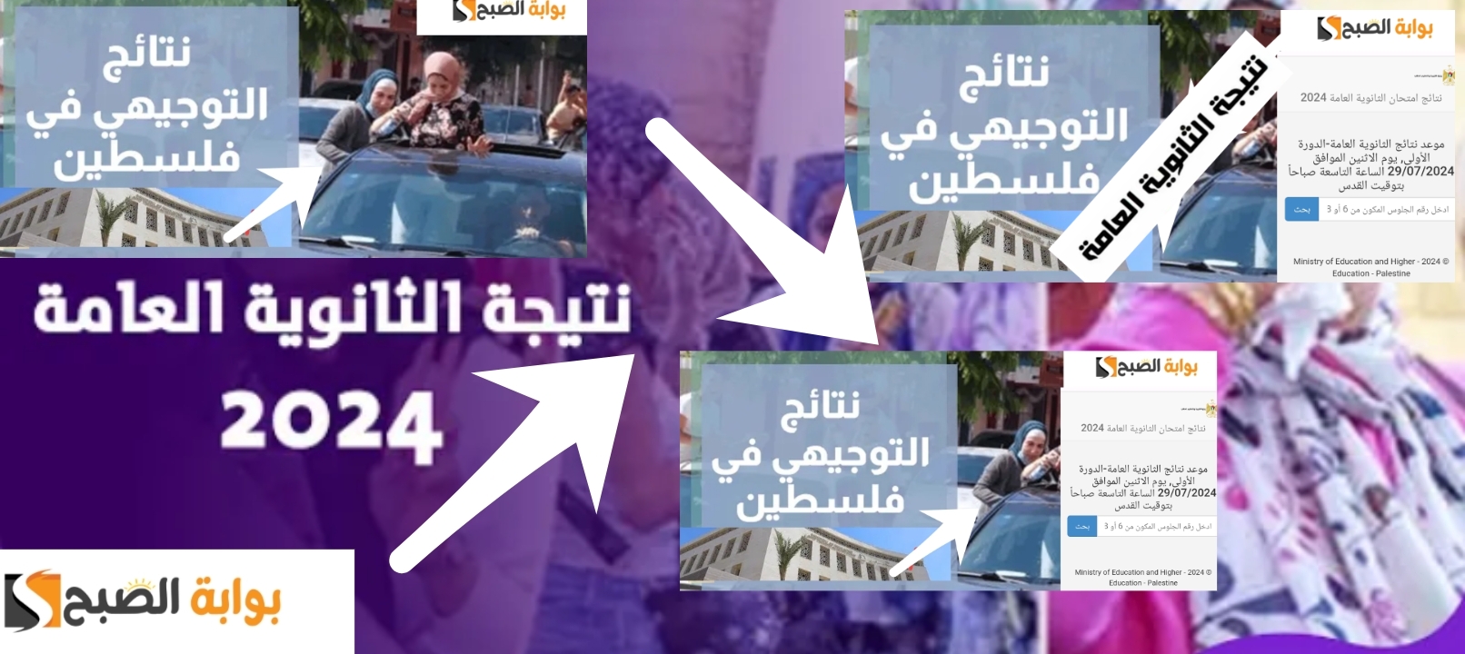 رابط إعلان نتائج التوجيهي 2024 فلسطين برقم الجلوس مجاناً ورسالة sms اعرف النتيجة