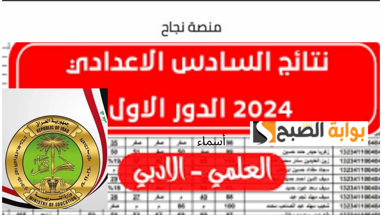 “ظهرت الآن” رابط najah.iq نتائج السادس الاعدادي 2024 الدور الاول العراق “علمي وأدبي” بالاسم والرقم الامتحاني كُل المحافظات