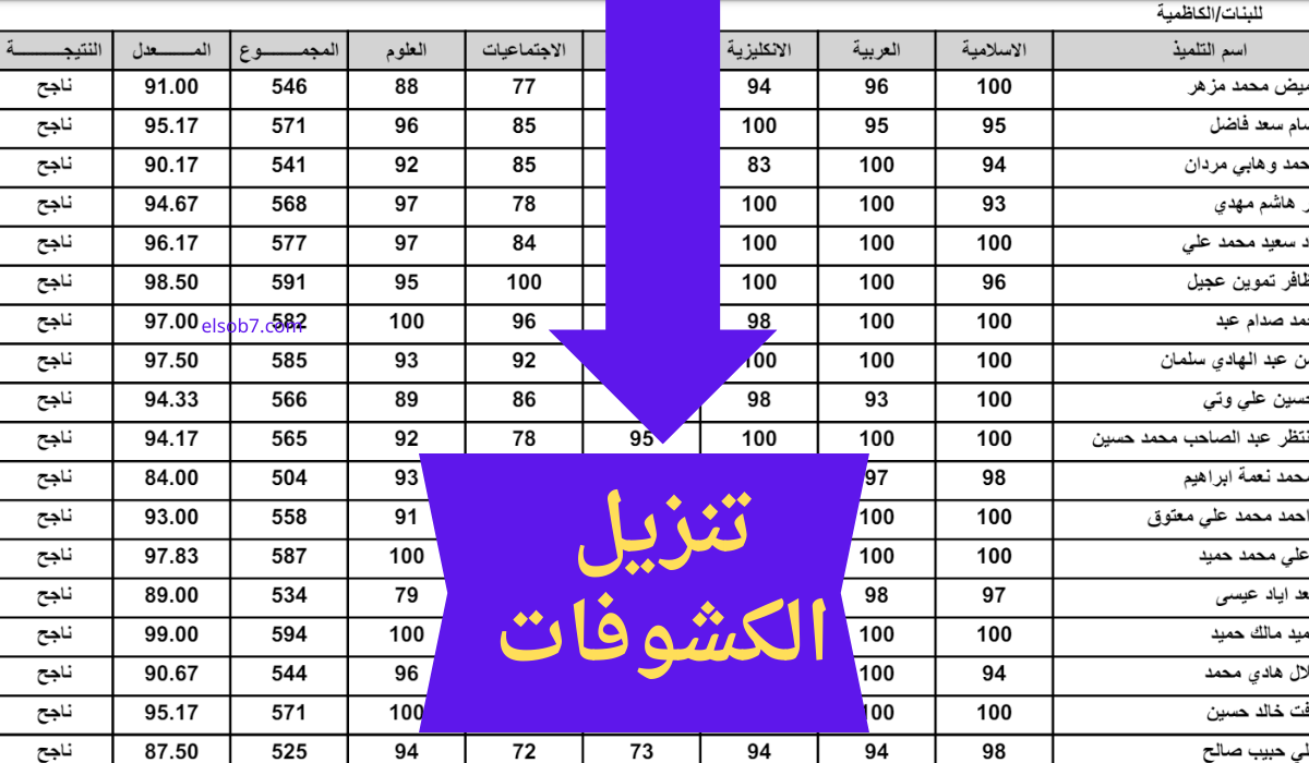 “هنا بالاسم” results.mlazemna.com رابط نتائج السادس الاعدادي 2024 الدور الثالث نتائجنا علمي وأدبي