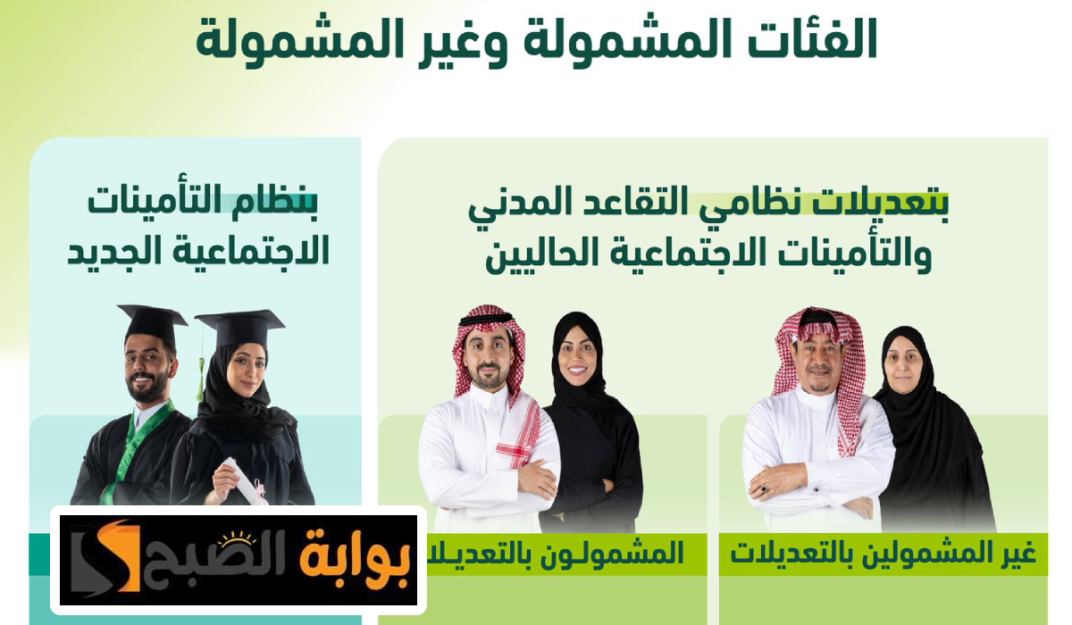 وزارة التأمينات السعودية توضح تفاصيل نظام التأمينات الاجتماعية الجديد والفئات المشمولة 5 وزارة التأمينات السعودية توضح تفاصيل نظام التأمينات الاجتماعية الجديد والفئات المشمولة