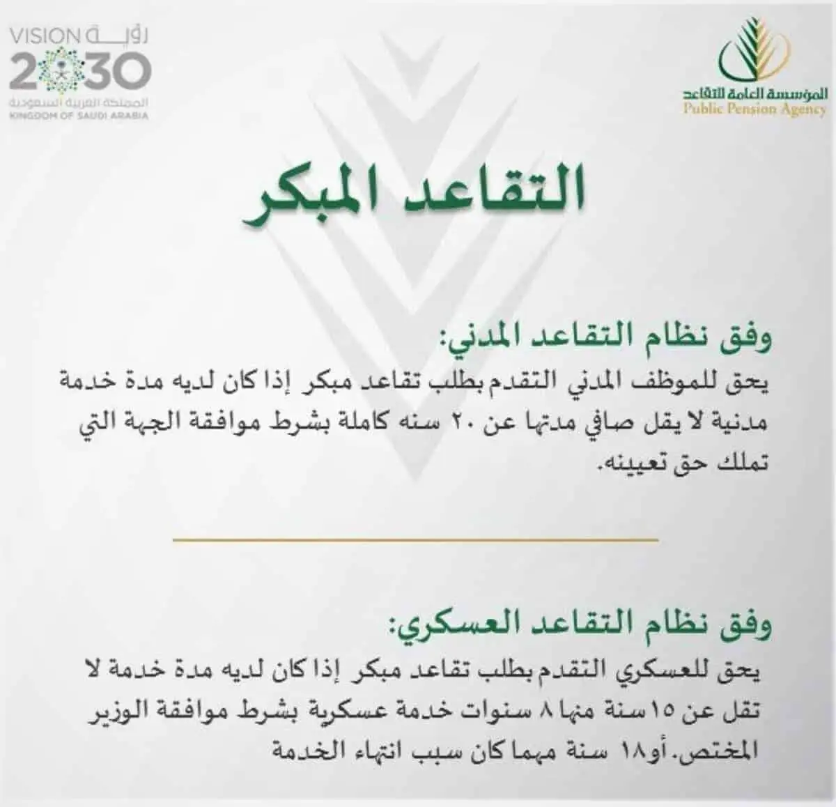 التأمينات الاجتماعية تُوضح.. نظام التقاعد المبكر والفئات غير المشمولة بنظام التقاعد