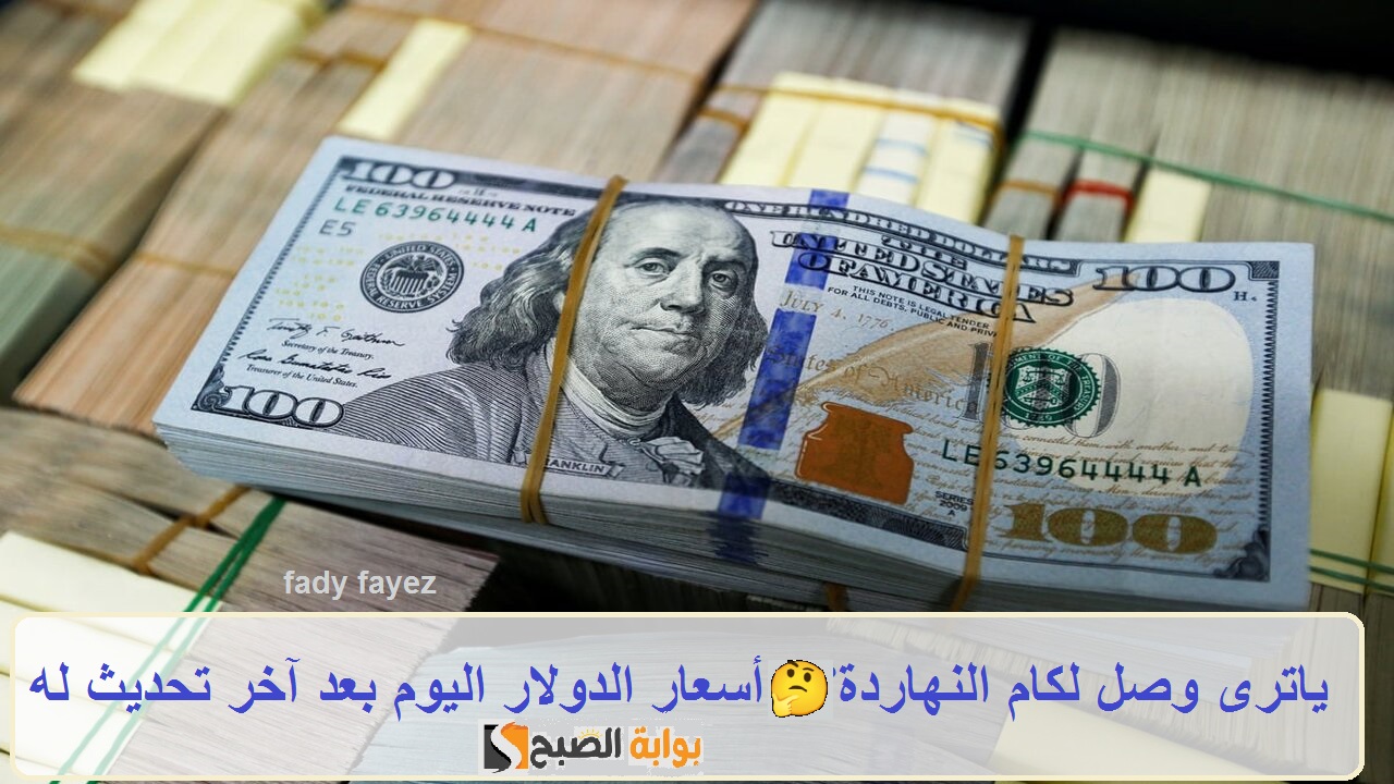 ياترى وصل لكام النهاردة؟ أسعار الدولار اليوم بعد آخر تحديث له مقابل الجنيه المصري
