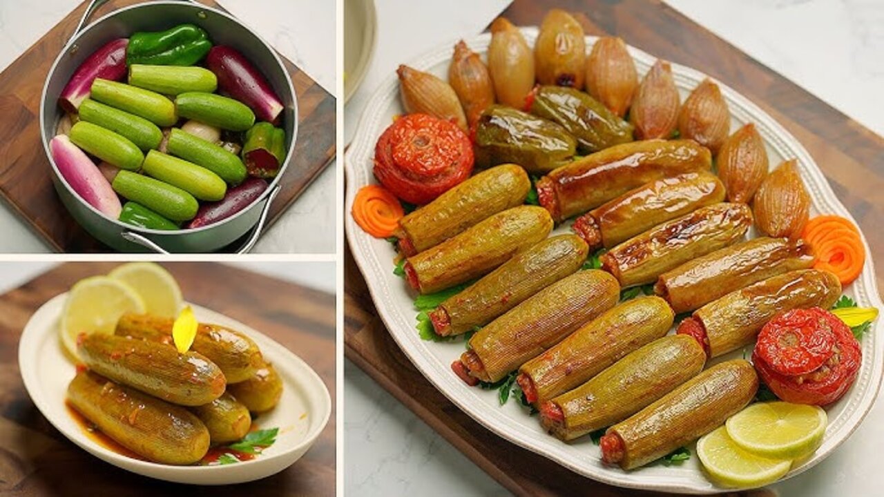 “مش هتبطل تاكلها“ طريقة عمل محشي الباذنجان اللبناني بالأرز واللحم المفروم