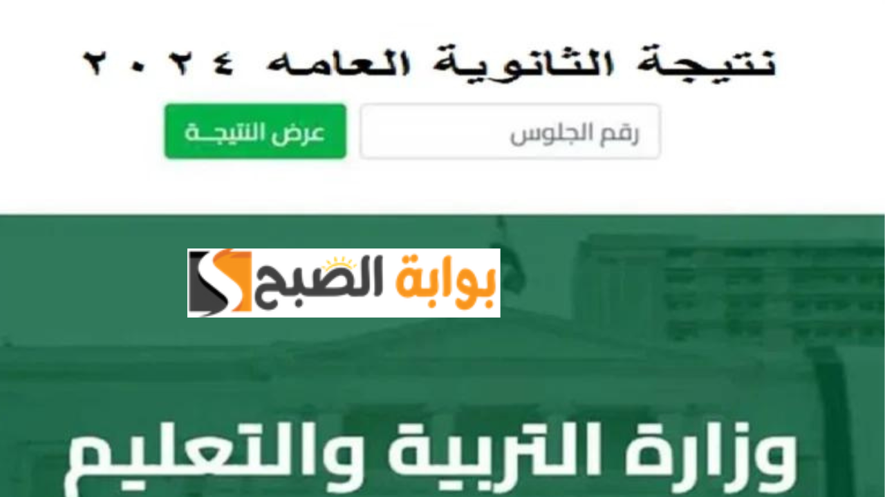 لينك نتيجه الثانويه العامه 2024 بالاسم ورقم الجلوس علمي وأدبي وزارة التربية والتعليم “انتظروها”