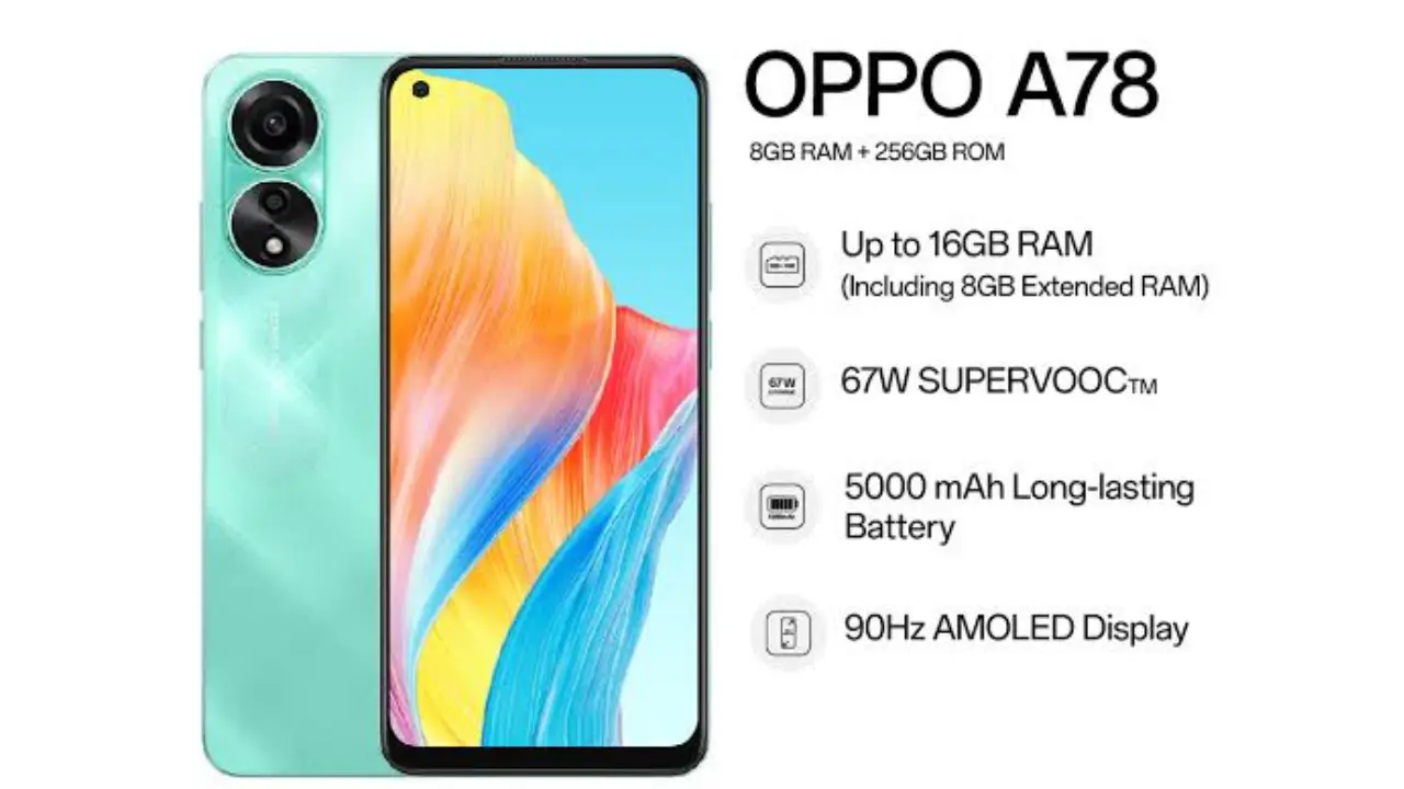 بمواصفات رائعة.. تعرف على سعر ومواصفات هاتف Oppo A78 4G
