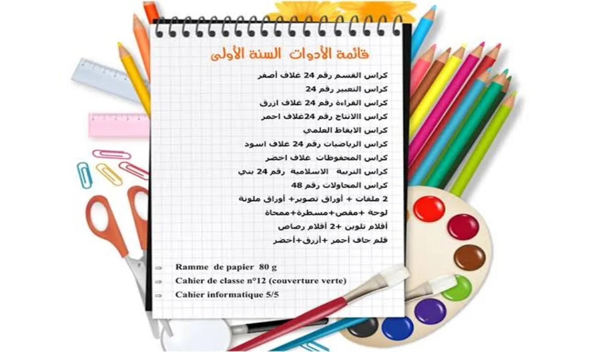 بعد حسم موعد بدء الدراسة وزارة التربية الوطنية بالجزائر تعلن قائمة الأدوات المدرسية وأسعارها لكافة الأطوار التعليمية
