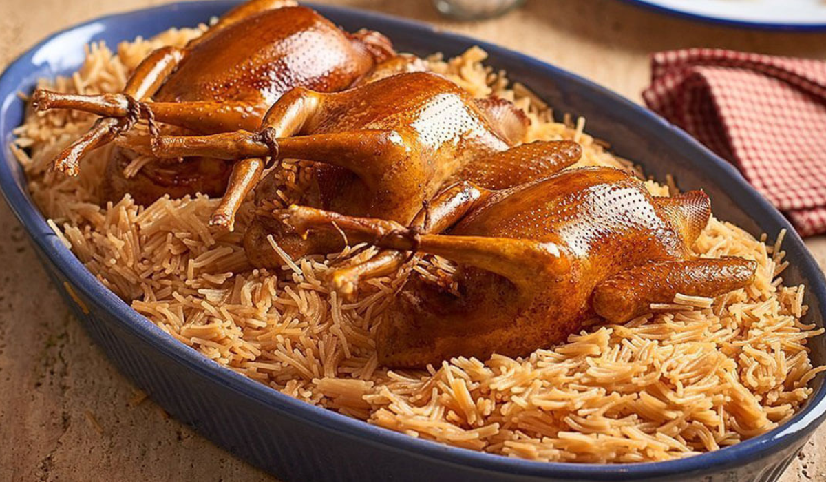 حضريه في 10دقائق طريقة عمل الحمام المحشي بالأرز