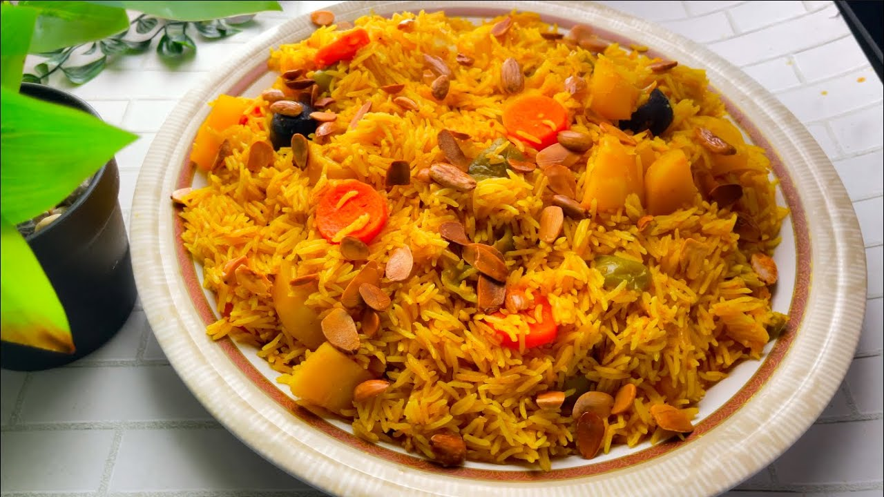 ألذ أكلات المطبخ السعودي..طريقة عمل الكبسة الحارة بطعم لا يقاوم بدون دجاج أو لحم
