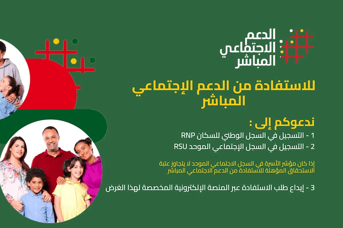 “سجل الآن”.. خطوات التقديم على الدعم الاجتماعي المباشر 2024 في المغرب والشروط المطلوبة