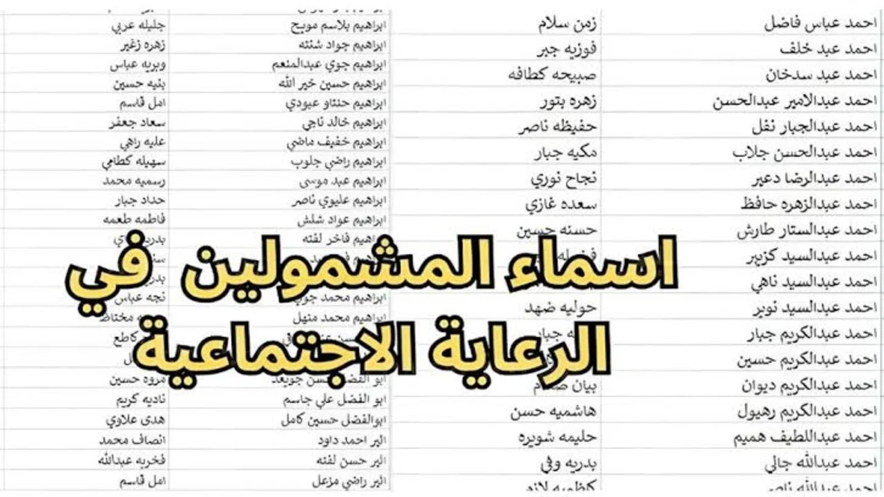 رابط استعلام أسماء الرعاية الاجتماعية الوجبة الأخيرة 2024 عبر منصة مظلتي