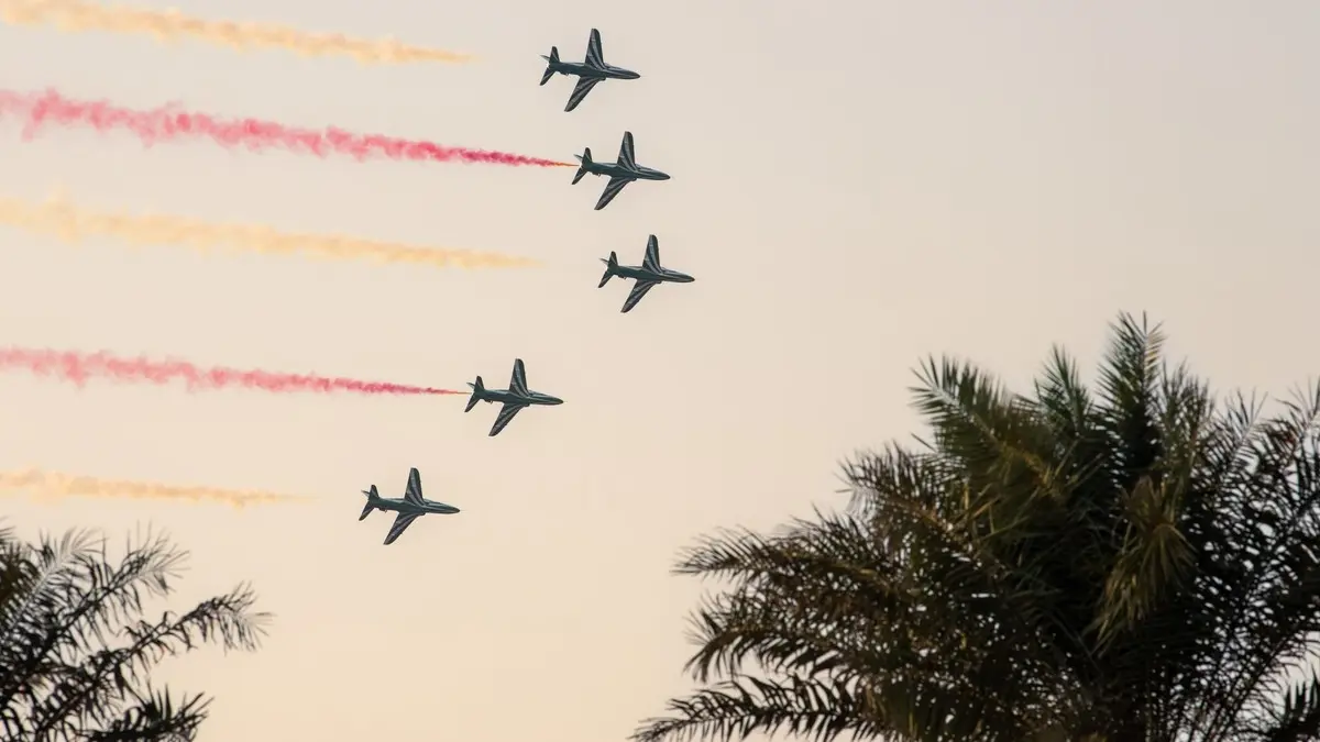 في اليوم الوطني السعودي 94 القوات الجوية تحلق في 17 مدينة .. ووزارة الدفاع تعلن المواعيد