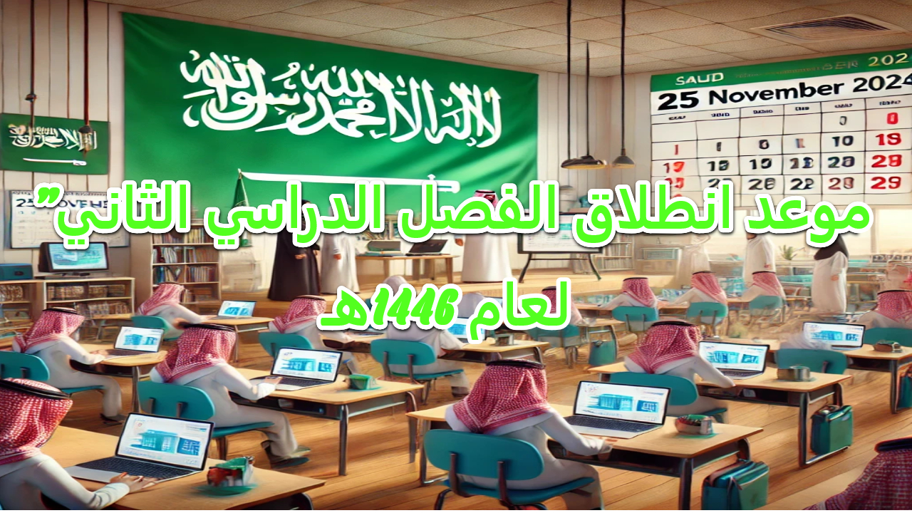 موعد انطلاق الفصل الدراسي الثاني لعام 1446هـ في المملكة العربية السعودية