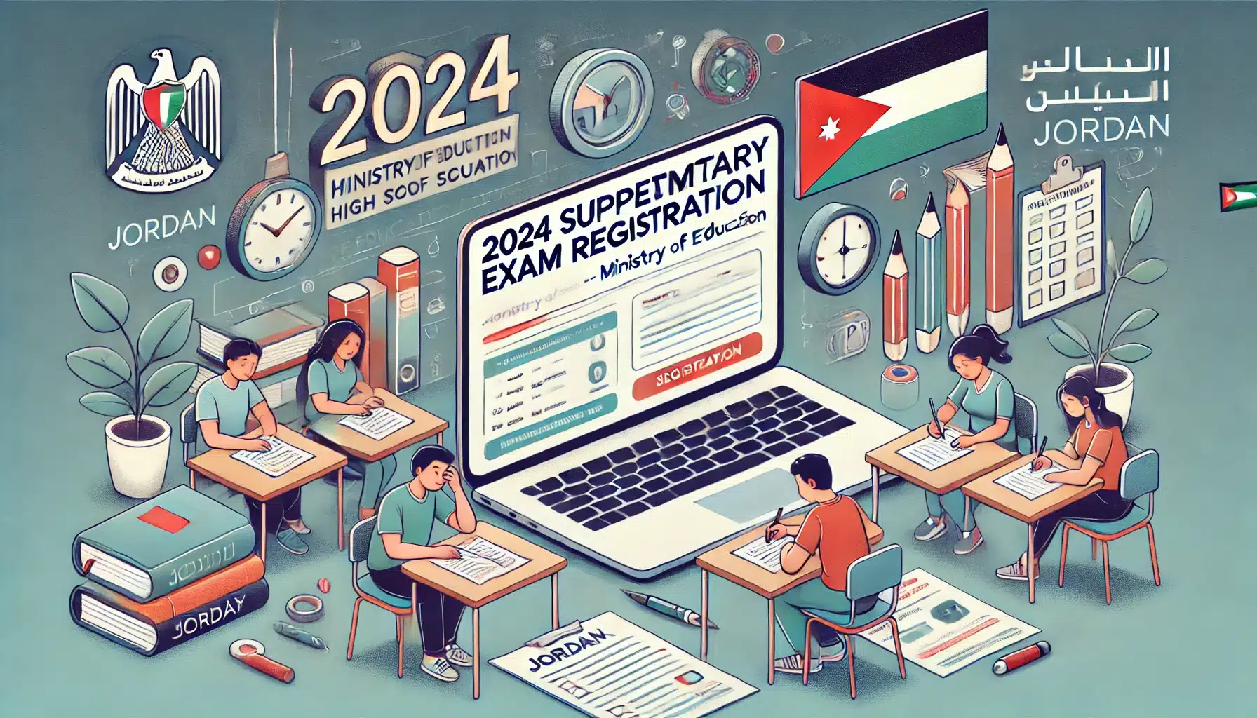 آخر يوم للتقديم.. رابط التسجيل في  اختبارات التكميلي 2024 بالأردن وأهم شروط التقديم عبر النوقع الرسمي لوزارة التربية moe.gov.jo