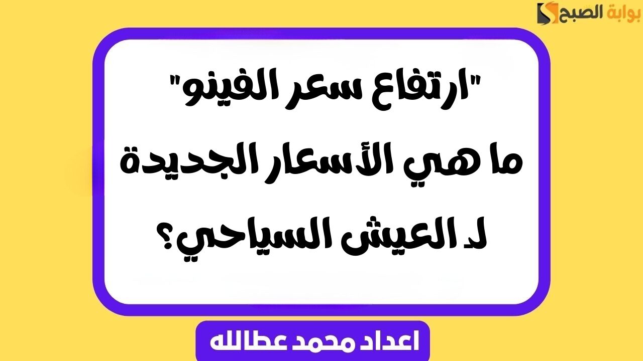 “ارتفاع سعر الفينو” ما هي الأسعار الجديدة لـ العيش السياحي؟