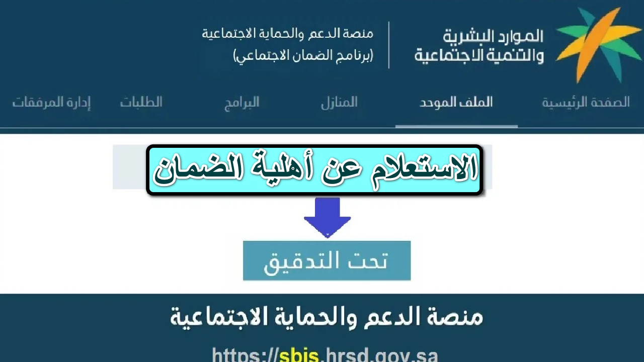 تأكد من استحقاقك الآن … خطوات الاستعلام عن أهلية الضمان الاجتماعي المطور دفعة 35 شهر نوفمبر 2024