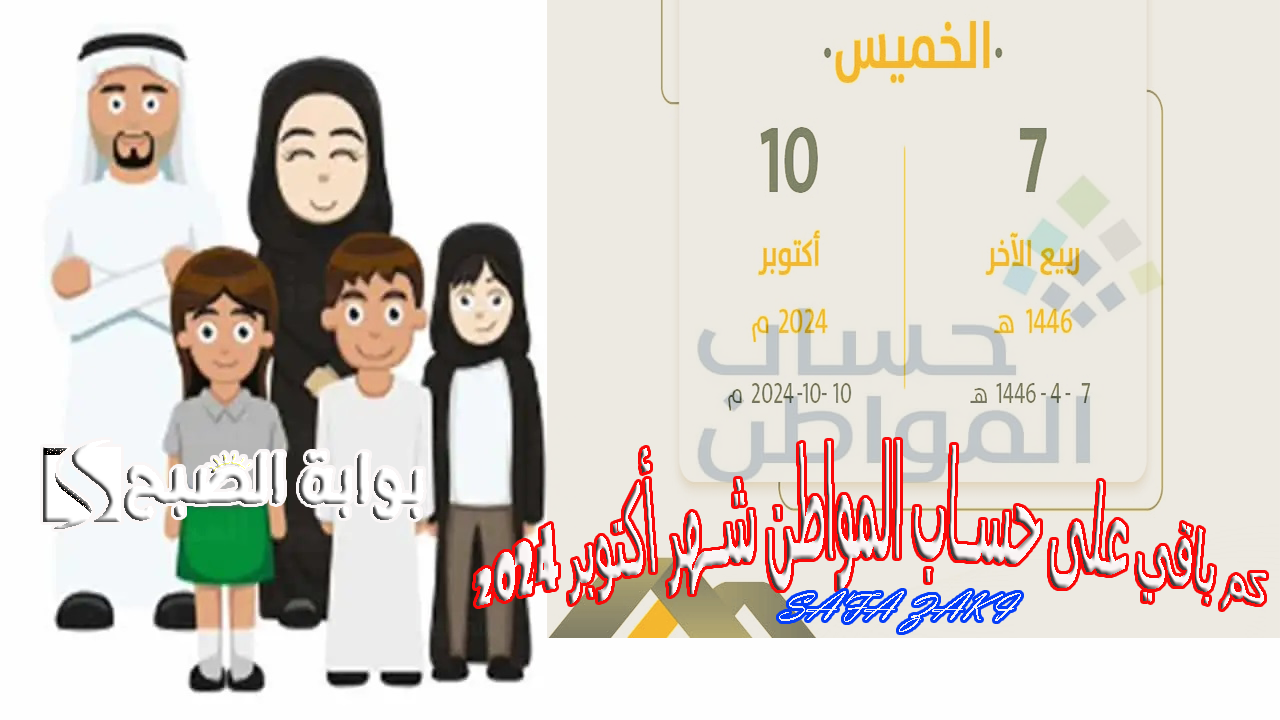 بالتاريخ “الهجري والميلادي”.. كم باقي على حساب المواطن شهر أكتوبر 2024 الدفعة 83 هل تم تأجيل الصرف؟؟