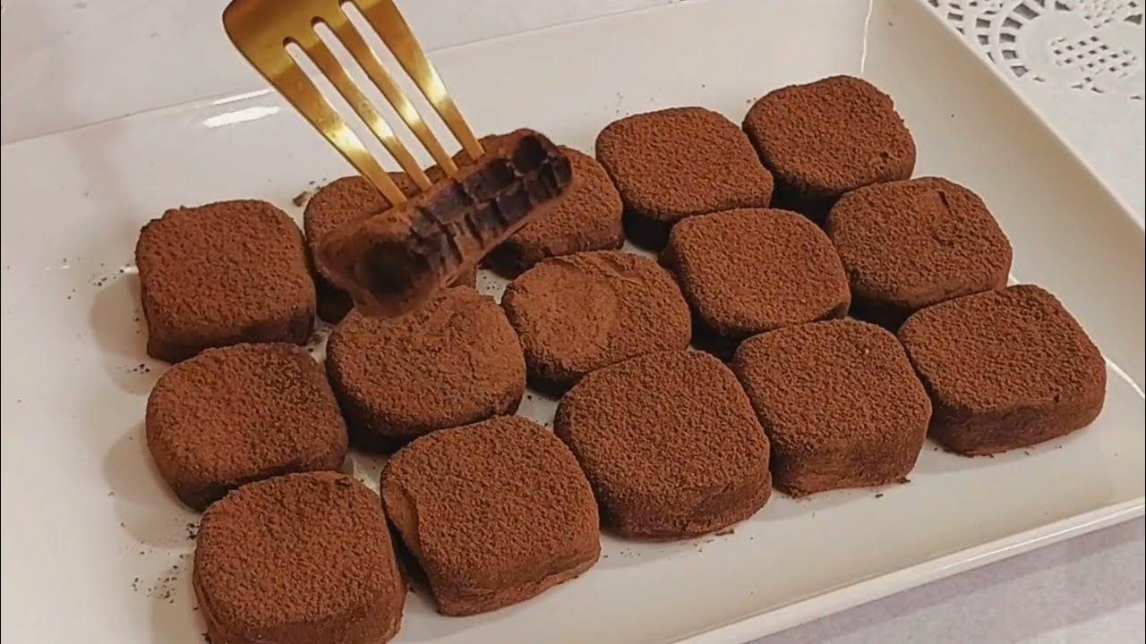 “اعملي حاجة حلوة سريعة” طريقة عمل ترافل الشوكولاتة بدون حليب أو كريمة فقط بأربع مكونات موجودة في المنزل