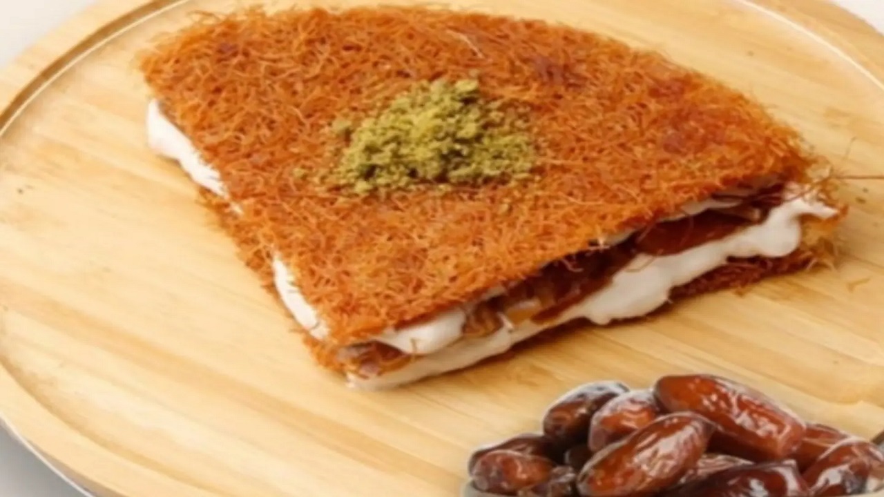 بنكهة جديدة ومبتكرة كنافة التمر اللذيذة