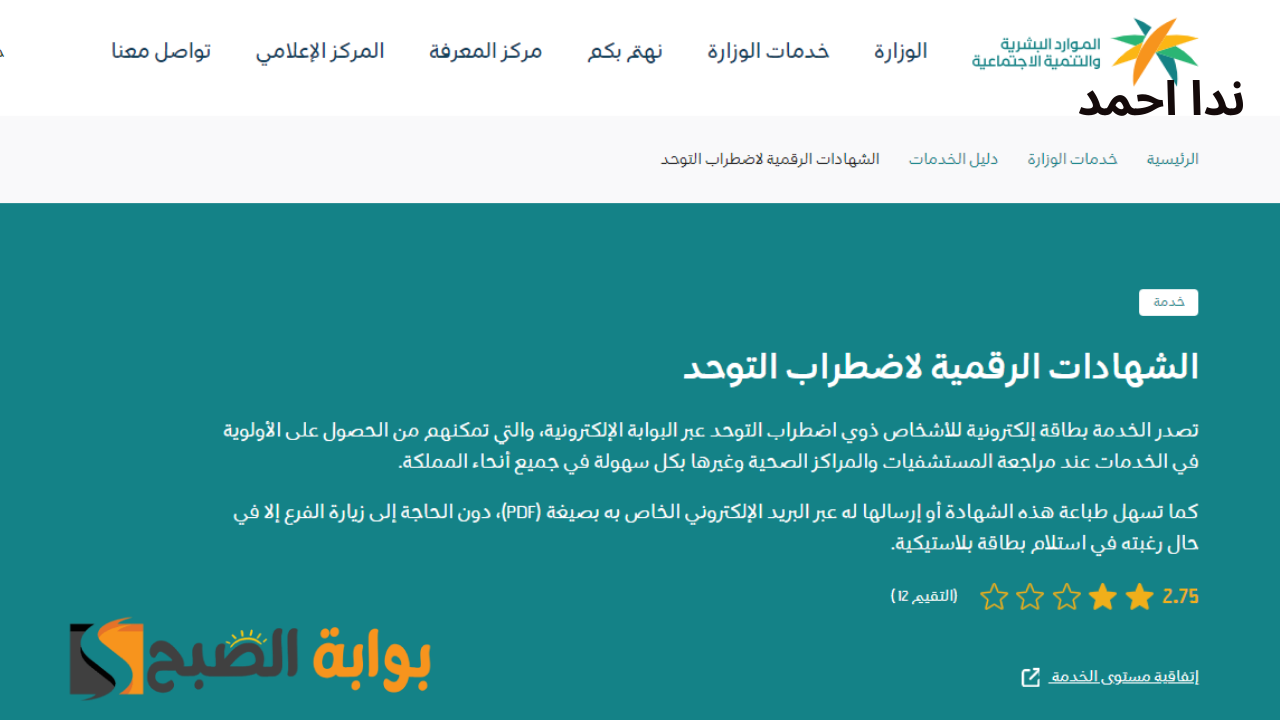 خطوات وطريقة إصدار بطاقة اضطراب التوحد والشروط المطلوبة 1446/2024