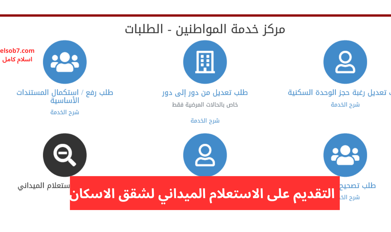 لمحدودي ومتوسطي الدخل.. كيفية تقديم طلب استعلام ميداني الإعلان 14 و 15 سكن لكل المصريين