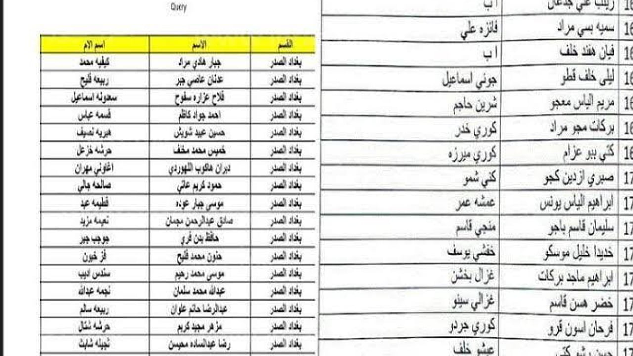 رابط أسماء المشمولين في الرعاية الاجتماعية (الوجبة الأخيرة) 2024 عموم محافظات العراق