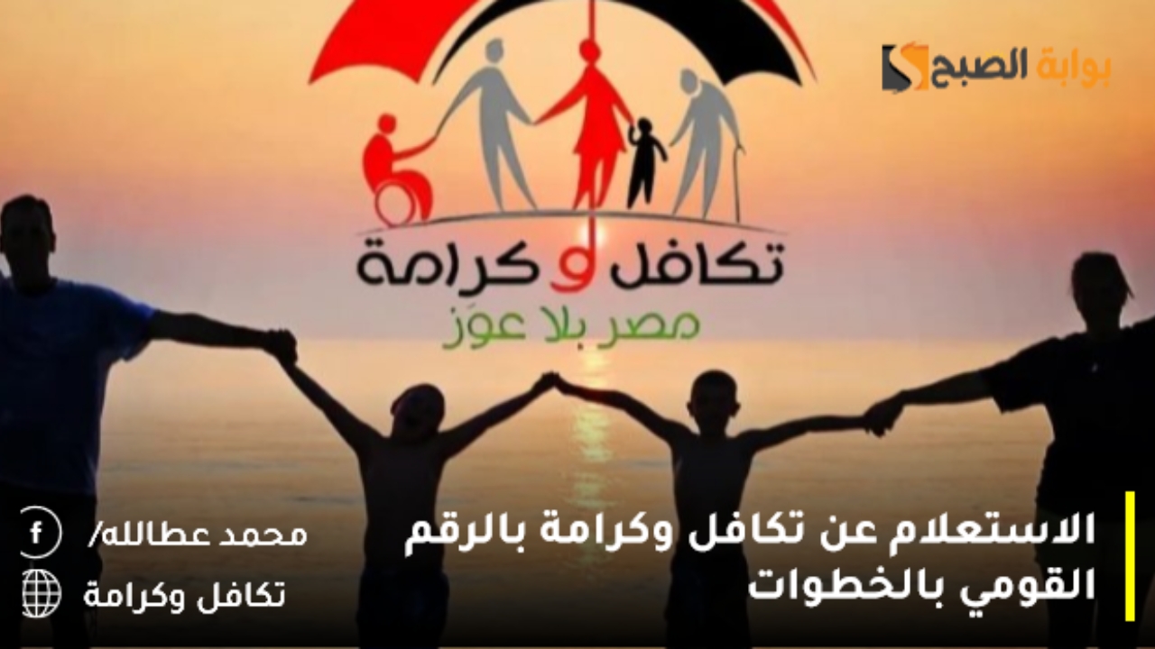 الاستعلام عن تكافل وكرامة بالرقم القومي بالخطوات
